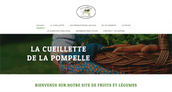 Desktop Screenshot of lacueillettedelapompelle.com